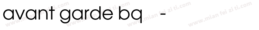 avant garde bq字体下载字体转换